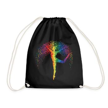 Gymnastique Gymnastique Sol Gymnastique Gymnastique artistique Adolescents - Sac de sport léger - noir - Devant