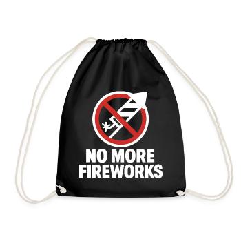Plus de feux d’artifice – Édition du réveillon du Nouvel An - Sac de sport léger - noir - Devant