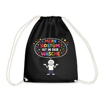 Remplacement de costume Carnaval Carnaval Dicton drôle - Sac de sport léger - noir - Devant