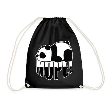 Panda Non - Sac de sport léger - noir - Devant