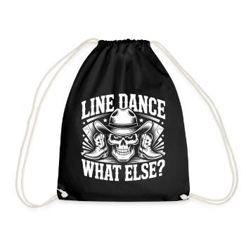 Cowboy en Ligne de Crâne - Sac de sport léger - noir - Devant