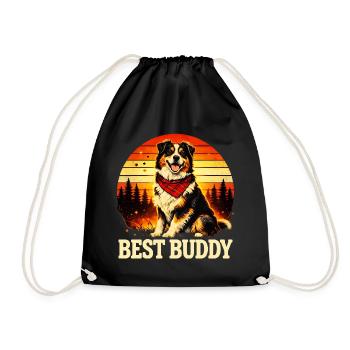 Australian Shepherd - Turnbeutel - Schwarz - Vorne
