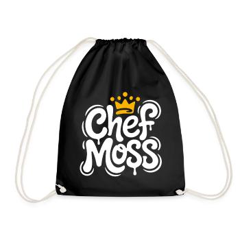Chef Moss Graffiti Krone - Turnbeutel - Schwarz - Vorne