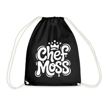 Chef Moss Graffiti-Logo - Turnbeutel - Schwarz - Vorne