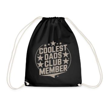 Coolstes Dads Club Mitglied - Turnbeutel - Schwarz - Vorne