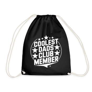 Coolest Dad Club Member - Turnbeutel - Schwarz - Vorne
