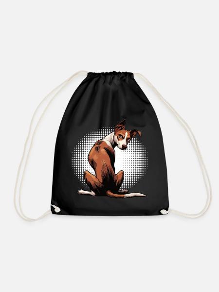 Podenco Podencos Podencoliebhaber Podencobesitzer - Turnbeutel - Schwarz