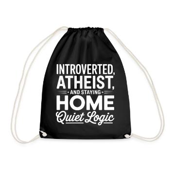 Logique silencieuse de l’athée introverti - Sac de sport léger - noir - Devant