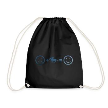 Equestrian Herren Reitsport Damen Jagdreiten - Turnbeutel - Schwarz - Vorne