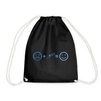 Trombone Tromboniste Jazz Femmes Trombone - Sac de sport léger - noir - Devant