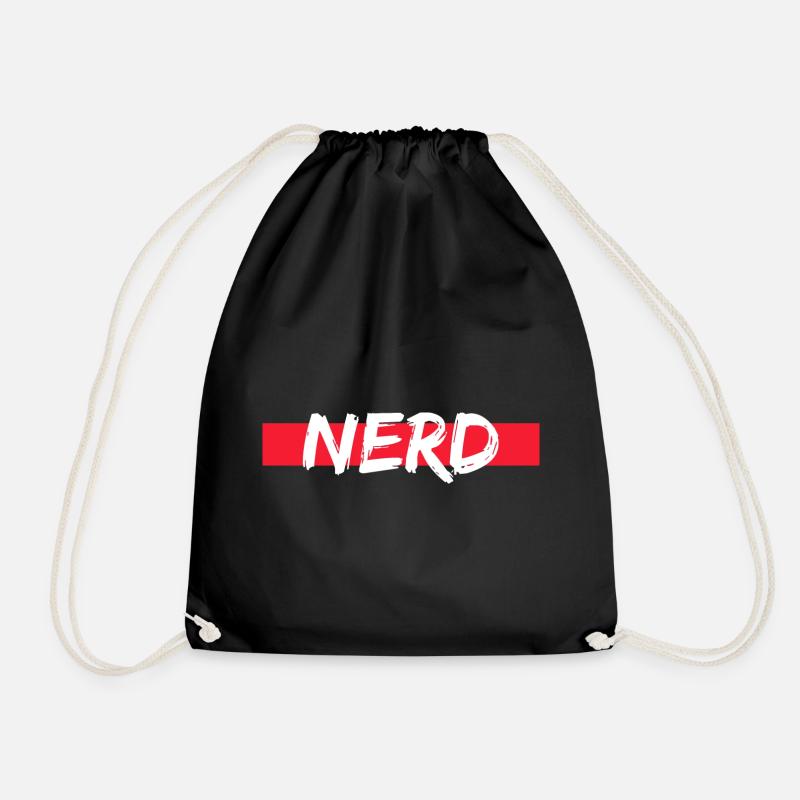 Nerd Bekenntnis ein ein stolzer Nerd zu sein Geek - Turnbeutel - Schwarz