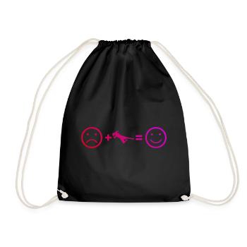 Women's Footballer Footballer Men - Drawstring Bag - black - Front