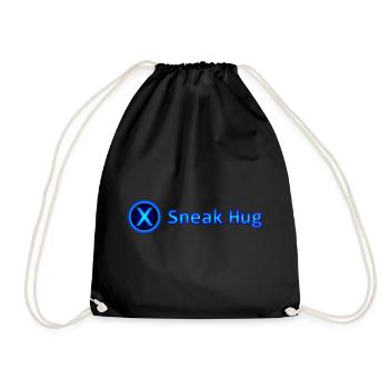 Sneak Hug / Surprise Hug - Drawstring Bag - black - Front