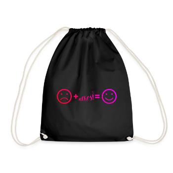Paddle Court Men's Paddle Racquet Racket - Drawstring Bag - black - Front