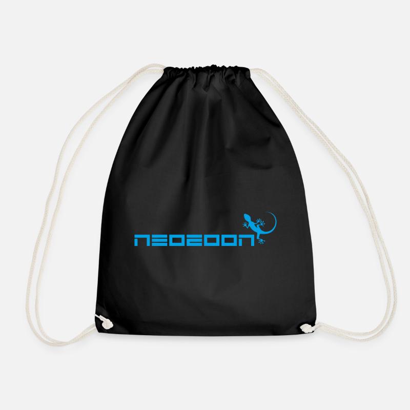 neozoon cyan - Turnbeutel - Schwarz