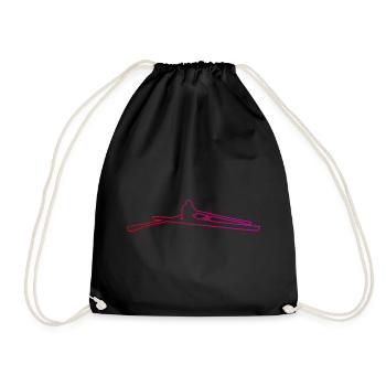 Aviron Rameur Aviron Femmes Hommes - Sac de sport léger - noir - Devant