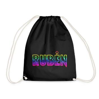 Rubén RS Rainbow - Drawstring Bag - black - Front