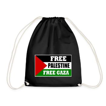Free palestine - Sac de sport léger - noir - Devant