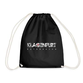 Klagenfurt, Autriche, Typographie en détresse - Sac de sport léger - noir - Devant