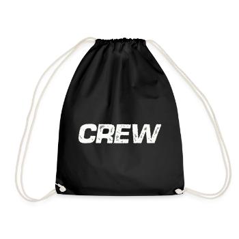 crew - Turnbeutel - Schwarz - Vorne