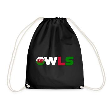 Wales - Drawstring Bag - black - Front