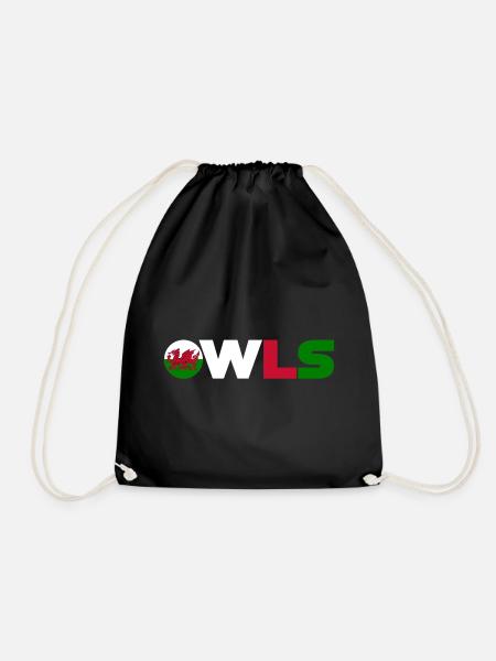 Wales - Drawstring Bag - black