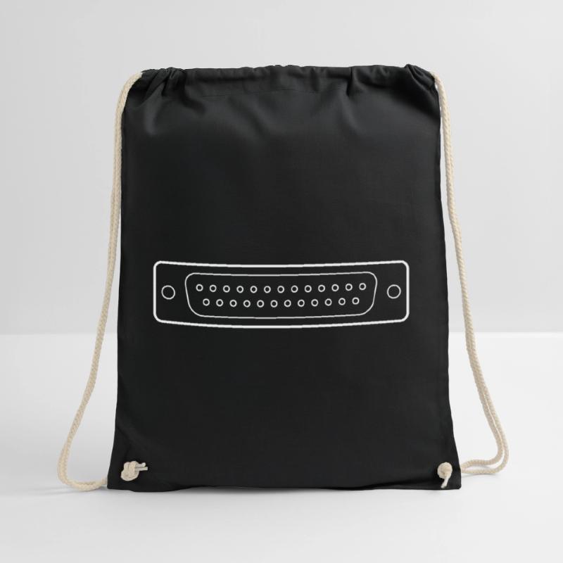 DB 25 Connector Parallel, Printer Drawstring Bag