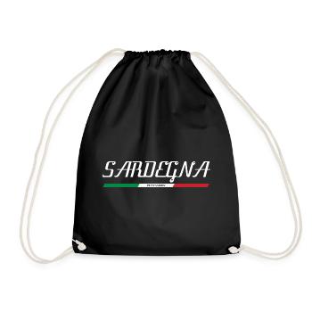 SARDINIA SARDEGNA ITALY ITALIA HOLIDAY ISLAND (w) - Drawstring Bag - black - Front