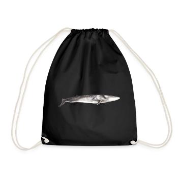 Rorqual commun Balaenoptera physalus - Sac de sport léger - noir - Devant