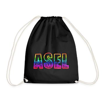 Asel RS Arc-en-ciel - Sac de sport léger - noir - Devant
