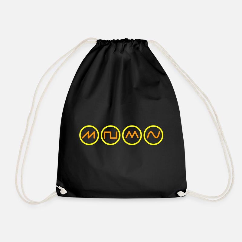 synth sound - Drawstring Bag - black