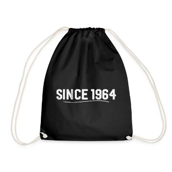 Legendary since 1964 birthday gift 1964 - Drawstring Bag - black - Front