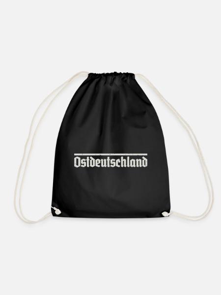 Ostdeutschland Ossi Osten - Turnbeutel - Schwarz