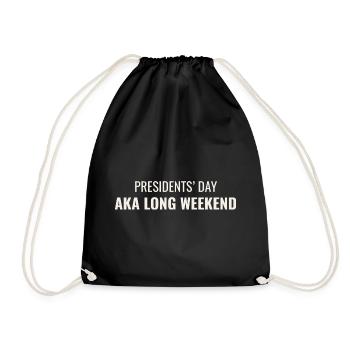 La Journée des Présidents, aussi appelée Long Week-end - Sac de sport léger - noir - Devant
