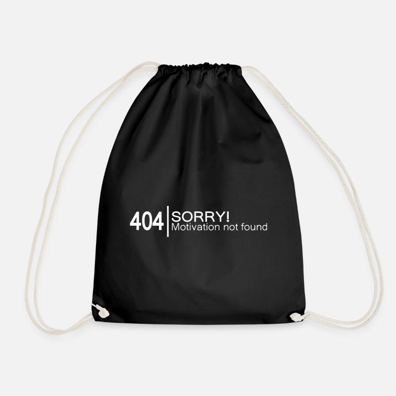 404 Sorry Motivation not found. - Turnbeutel - Schwarz
