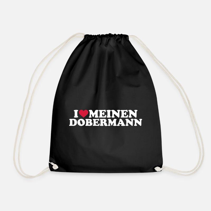 Dobermann - Turnbeutel - Schwarz