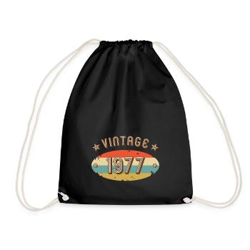 Vintage (1977) - Drawstring Bag - black - Front