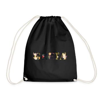 Greta - Drawstring Bag - black - Front