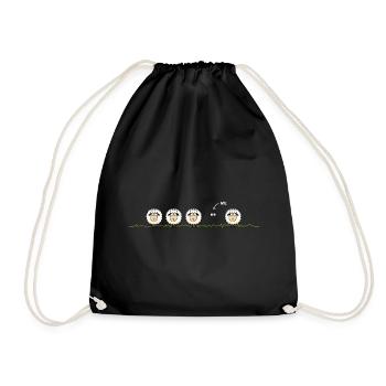 Mouton noir – Illustration - Sac de sport léger - noir - Devant
