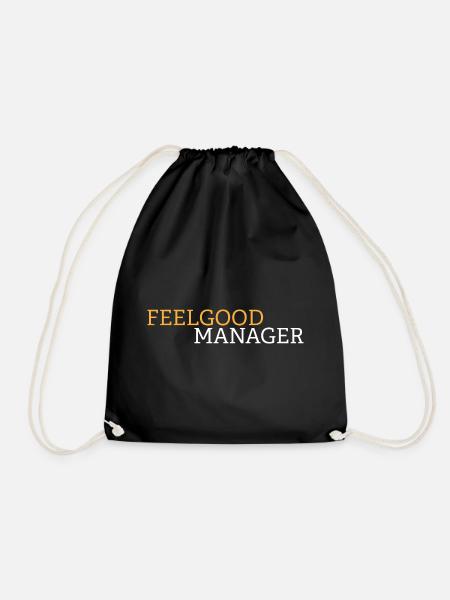Feelgood manager black shirt - Turnbeutel - Schwarz