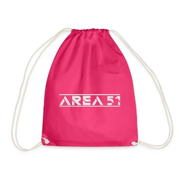 Area 51 - Drawstring Bag - fuchsia - Front