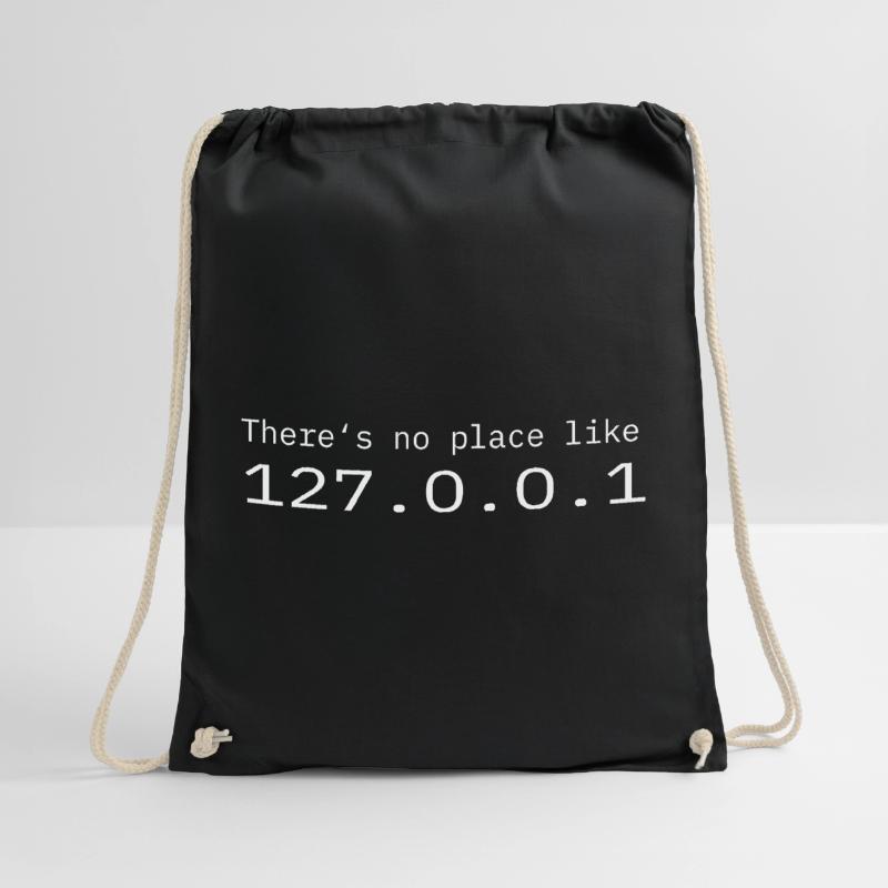 Programmierer Nerd IT Kein Ort wie Localhost Turnbeutel
