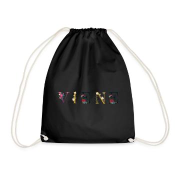 Viene - Drawstring Bag - black - Front