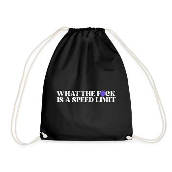 Car - Drawstring Bag - black - Front