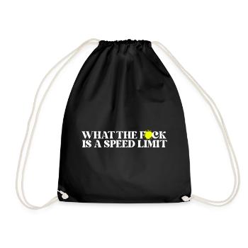 Car - Drawstring Bag - black - Front
