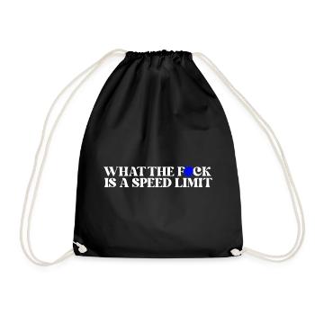 Car - Drawstring Bag - black - Front