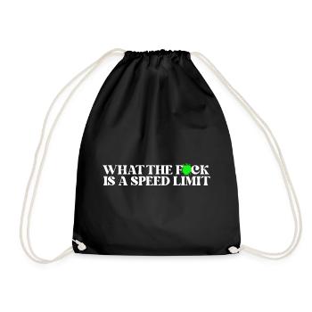 Car - Drawstring Bag - black - Front
