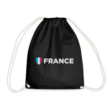 National Flag Of France - Drawstring Bag - black - Front