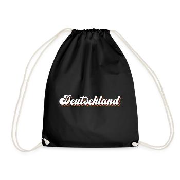 Deutschland - Turnbeutel - Schwarz - Vorne