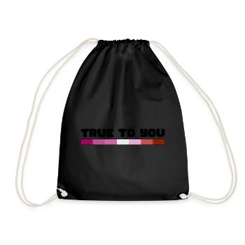 Étreinte de connexion arc-en-ciel, fierté heureuse - Sac de sport léger - noir - Devant
